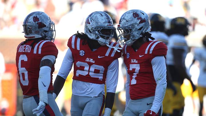 The Ole Miss Rebels celebrate. Mandatory Credit: Petre Thomas-Imagn Images The Ole Miss Rebels celebrate. Mandatory Credit: Petre Thomas-Imagn Images