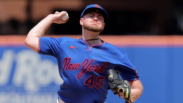 Jun 11, 2026; New York City, New York, USA; New York Mets starting pitcher Christian Scott (45) pitches against the St. Louis Cardinals during the third inning at Citi Field. Mandatory Credit: Brad Penner-Imagn Images Jun 11, 2026; New York City, New York, USA; New York Mets starting pitcher Christian Scott (45) pitches against the St. Louis Cardinals during the third inning at Citi Field. Mandatory Credit: Brad Penner-Imagn Images