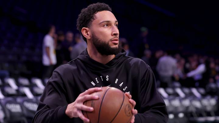 Dec 4, 2024; Brooklyn, New York, USA; Brooklyn Nets guard Ben Simmons (10) warms up before a game against the Indiana Pacers at Barclays Center. Mandatory Credit: Brad Penner-Imagn Images Dec 4, 2024; Brooklyn, New York, USA; Brooklyn Nets guard Ben Simmons (10) warms up before a game against the Indiana Pacers at Barclays Center. Mandatory Credit: Brad Penner-Imagn Images
