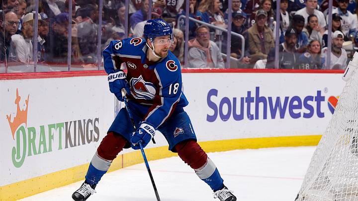 May 20, 2026; Denver, Colorado, USA; Colorado Avalanche center Jack Drury (18) skates during the second period against the Vegas Golden Knights in game one of the Western Conference Final of the 2026 Stanley Cup Playoffs at Ball Arena. Mandatory Credit: Isaiah J. Downing-Imagn Images May 20, 2026; Denver, Colorado, USA; Colorado Avalanche center Jack Drury (18) skates during the second period against the Vegas Golden Knights in game one of the Western Conference Final of the 2026 Stanley Cup Playoffs at Ball Arena. Mandatory Credit: Isaiah J. Downing-Imagn Images