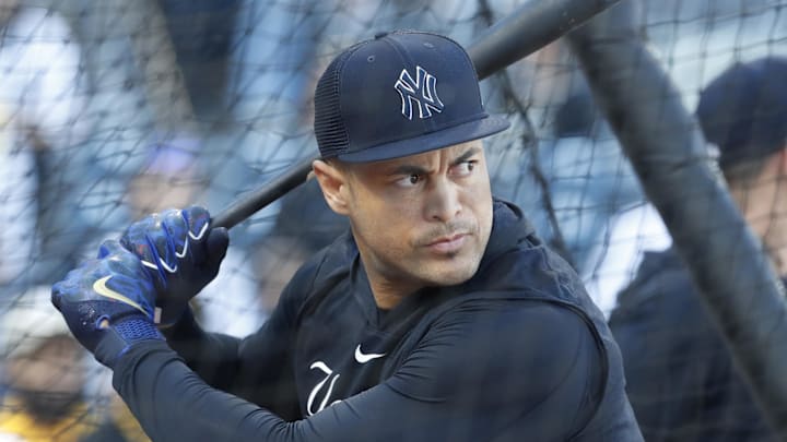 Sep 16, 2023; Pittsburgh, Pennsylvania, USA; New York Yankees designated hitter Giancarlo Stanton