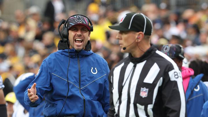 Oct 11, 2026; Pittsburgh, Pennsylvania, USA; Indianapolis Colts head coach Shane Steichen reacts in the first half against the Pittsburgh Steelers at Acrisure Stadium. Mandatory Credit: Charles LeClaire-Imagn Images Oct 11, 2026; Pittsburgh, Pennsylvania, USA; Indianapolis Colts head coach Shane Steichen reacts in the first half against the Pittsburgh Steelers at Acrisure Stadium. Mandatory Credit: Charles LeClaire-Imagn Images