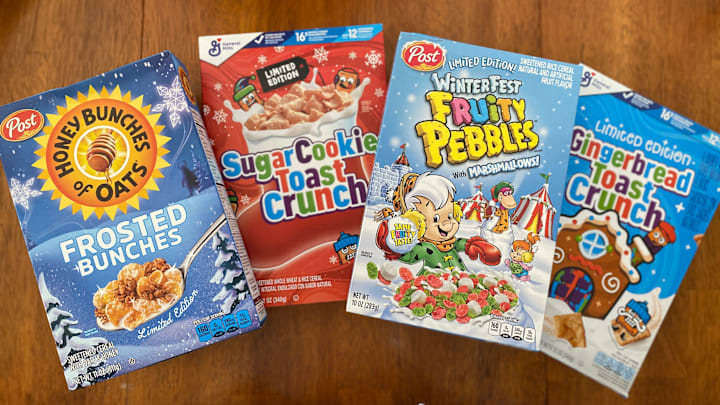 Holiday cereals