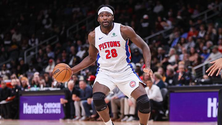 Nov 18, 2025; Atlanta, Georgia, USA; Detroit Pistons forward Isaiah Stewart (28) dribbles against the Atlanta Hawks in the second quarter at State Farm Arena. Mandatory Credit: Brett Davis-Imagn Images Nov 18, 2025; Atlanta, Georgia, USA; Detroit Pistons forward Isaiah Stewart (28) dribbles against the Atlanta Hawks in the second quarter at State Farm Arena. Mandatory Credit: Brett Davis-Imagn Images