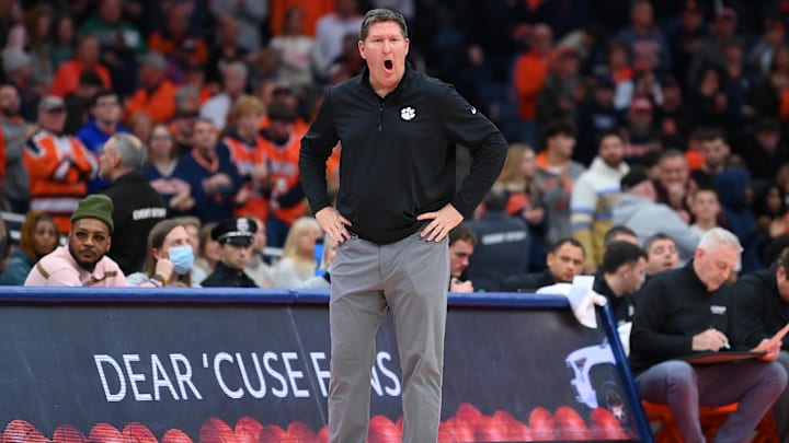 Clemson head coach Brad Brownell will look to pick up his tenth straight win over NC State on Tuesday. 