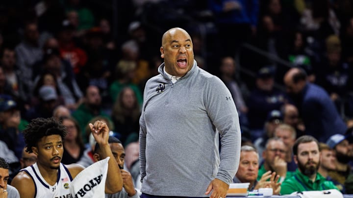 Notre Dame head coach Micah Shrewsberry