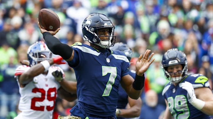 Seattle Seahawks quarterback Geno Smith.