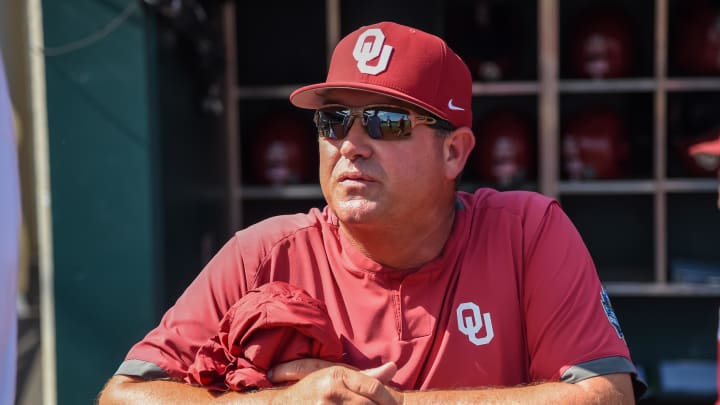Oklahoma baseball coach Skip Johnson Oklahoma baseball coach Skip Johnson