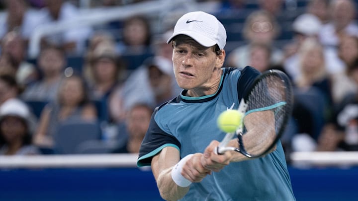 Jannik Sinner defeated Alex de Minaur in the first round of the 2024 ATP Finals.