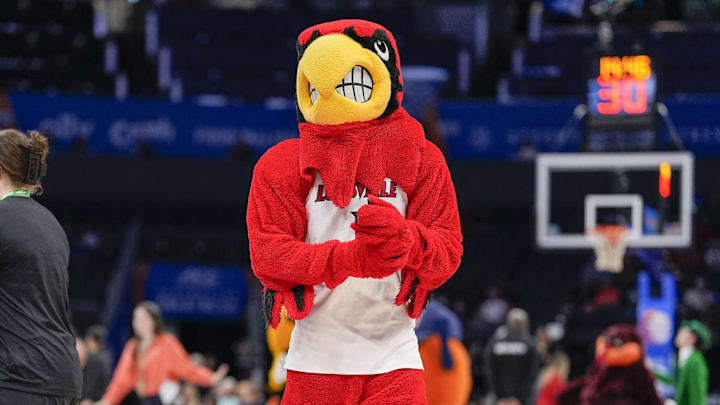 Mar 13, 2025; Charlotte, NC, USA; Stanford Cardinal mascot during the first half against the Stanford Cardinal at Spectrum Center. 