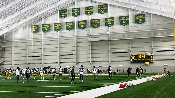 The view inside the Don Hutson Center on Tuesday.