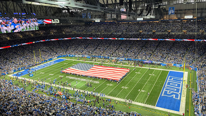 The scene at Ford Field