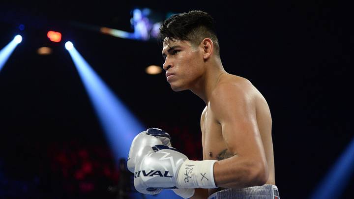Feb 22, 2020; Las Vegas, Nevada, USA; Jeo Santisima (black trunks) and Emanuel Navarrete (silver trunks) box during their WBO super bantamweight title bout at MGM Grand Garden Arena. Mandatory Credit: Joe Camporeale-Imagn Images Feb 22, 2020; Las Vegas, Nevada, USA; Jeo Santisima (black trunks) and Emanuel Navarrete (silver trunks) box during their WBO super bantamweight title bout at MGM Grand Garden Arena. Mandatory Credit: Joe Camporeale-Imagn Images