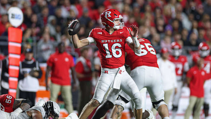 Rutgers Scarlet Knights. Credit: Vincent Carchietta-Imagn Images