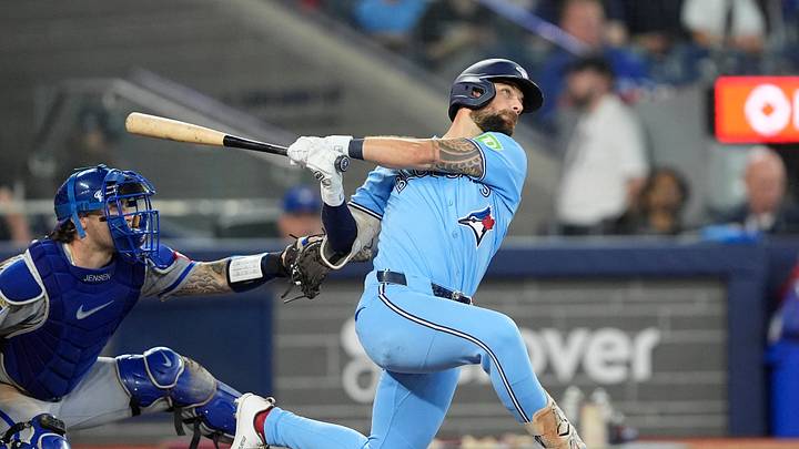 Toronto Blue Jays right fielder Nathan Lukes (38). Mandatory Credit: John E. Sokolowski-Imagn Images Toronto Blue Jays right fielder Nathan Lukes (38). Mandatory Credit: John E. Sokolowski-Imagn Images