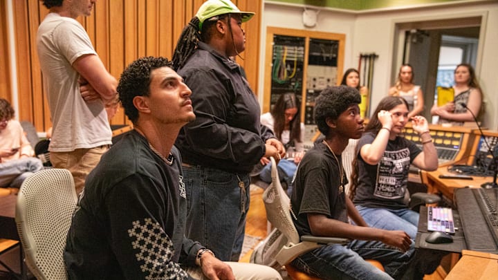 Jaelan Phillips Watching His Mentorship of MusicReach Students