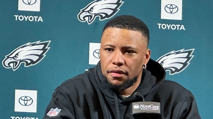 Eagles RB Saquon Barkley. Eagles RB Saquon Barkley.