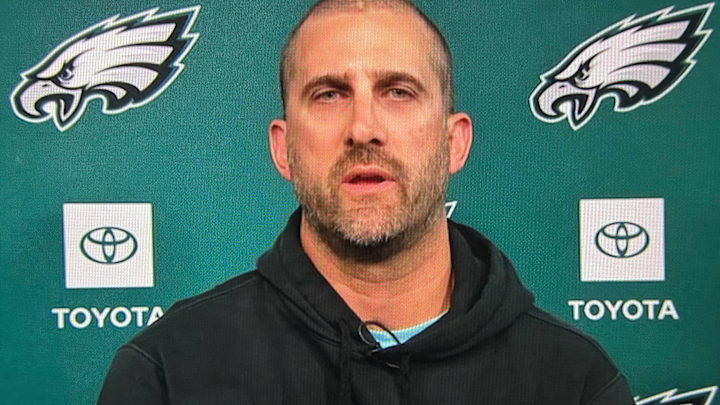 Eagles coach Nick Sirianni on Oct. 14, 2024 Eagles coach Nick Sirianni on Oct. 14, 2024