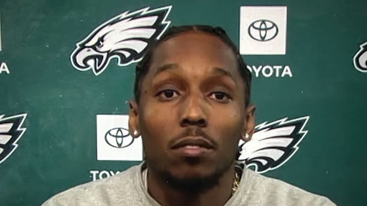 Former New York Giants cornerback Cornerback Adoree Jackson talks to reporters after signing a one-year deal to join the Eagles. Former New York Giants cornerback Cornerback Adoree Jackson talks to reporters after signing a one-year deal to join the Eagles.