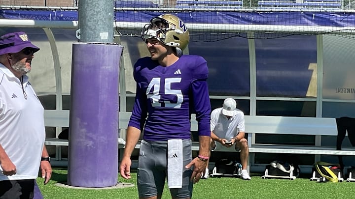 Luke Dunne came to the UW after two seasons as an Oregon punter.