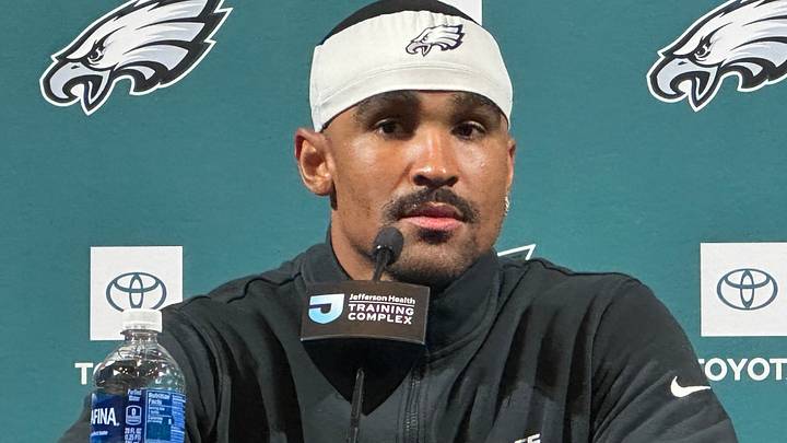 Eagles QB Jalen Hurts speaks after an OTA practice on May 27, 2026. Eagles QB Jalen Hurts speaks after an OTA practice on May 27, 2026.