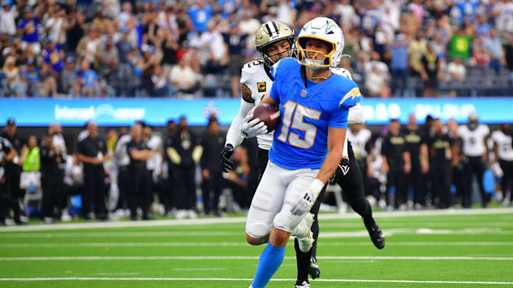 Los Angeles Chargers wide receiver Ladd McConkey. Los Angeles Chargers wide receiver Ladd McConkey.