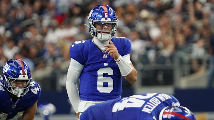 New York Giants quarterback Jaxson Dart  