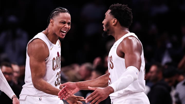 Isaac Okoro and Donovan Mitchell, Cleveland Cavaliers