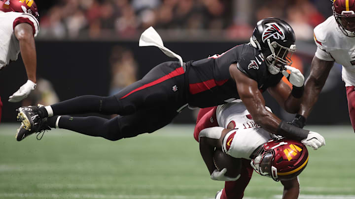 Atlanta Falcons linebacker Divine Deablo will miss several weeks with a broken arm suffered against the 49ers. 