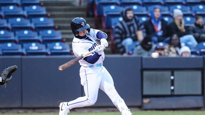 The Binghamton Rumble Ponies lost their home opener, 5-2, to the New Hampshire Fisher Cats on Friday, April 5, 2024 at Mirabito Stadium in Binghamton, NY.