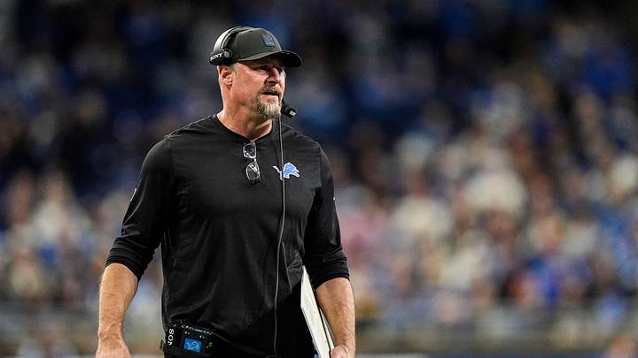 Detroit Lions head coach Dan Campbell reacts to a play against Pittsburgh Steelers during the second half at Ford Field in Detroit on Sunday, Dec. 21, 2025.