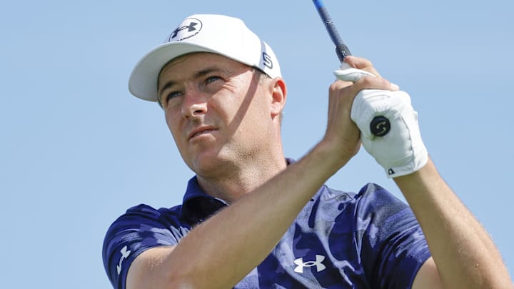 Jordan Spieth is still working his way back from left wrist surgery in August 2024. 