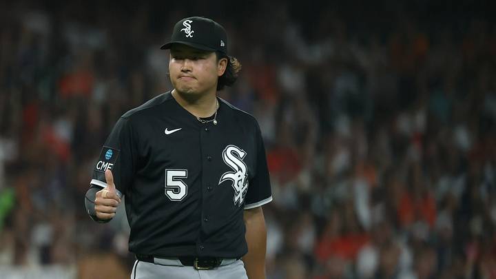 Sep 29, 2026; Houston, Texas, USA; Chicago White Sox pitcher Munetaka Murakami (5) reacts during game one of the Wildcard round for the 2026 MLB Playoffs at Daikin Park. Mandatory Credit: Troy Taormina-Imagn Images Sep 29, 2026; Houston, Texas, USA; Chicago White Sox pitcher Munetaka Murakami (5) reacts during game one of the Wildcard round for the 2026 MLB Playoffs at Daikin Park. Mandatory Credit: Troy Taormina-Imagn Images