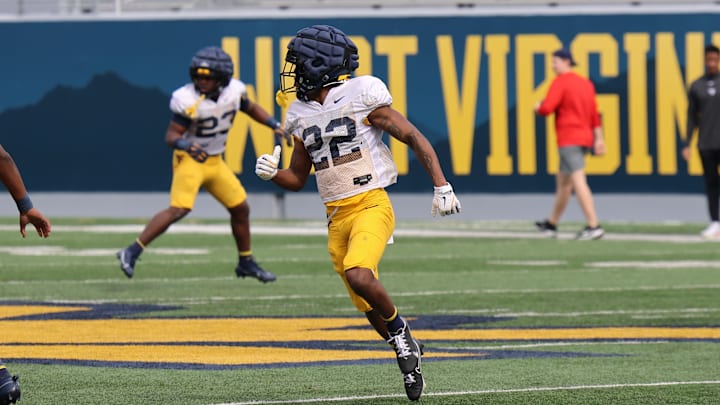 West Virginia University receiver Oran Singleton Jr.