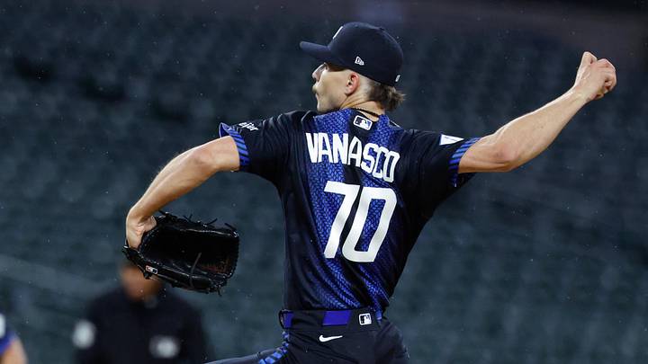 May 4, 2026; Detroit, Michigan, USA;  Detroit Tigers pitcher Ricky Vanasco (70) pitches in the seventh inning against the Boston Red Sox at Comerica Park. Mandatory Credit: Rick Osentoski-Imagn Images