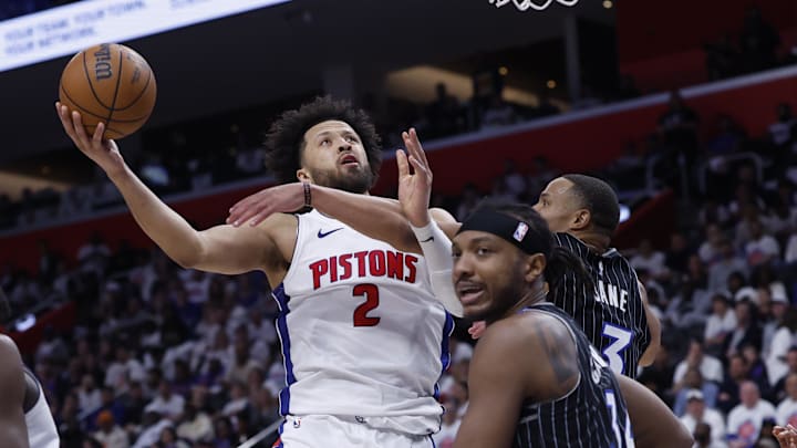 The Pistons evened up their first-round series with the Magic in Game 2 after a home upset loss in Game 1.
