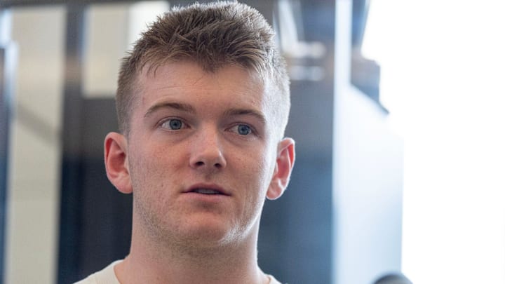 Iowa place kicker Drew Stevens Iowa place kicker Drew Stevens