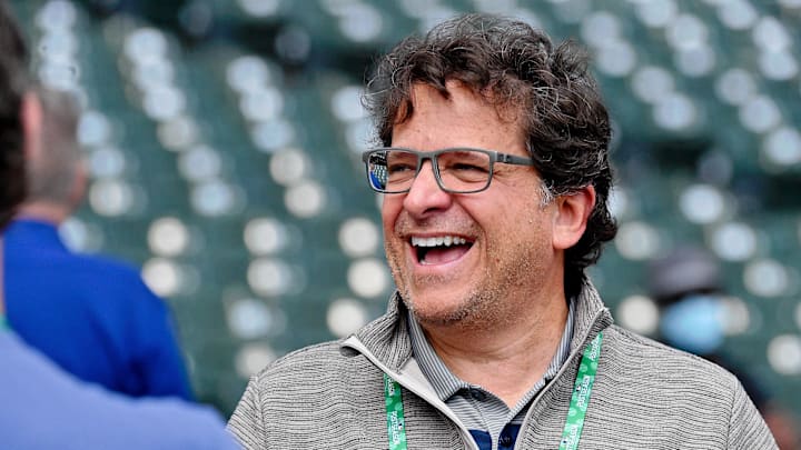 Oct 9, 2021; Milwaukee, Wisconsin, USA; Milwaukee Brewers chairman and principal owner Mark Attanasio