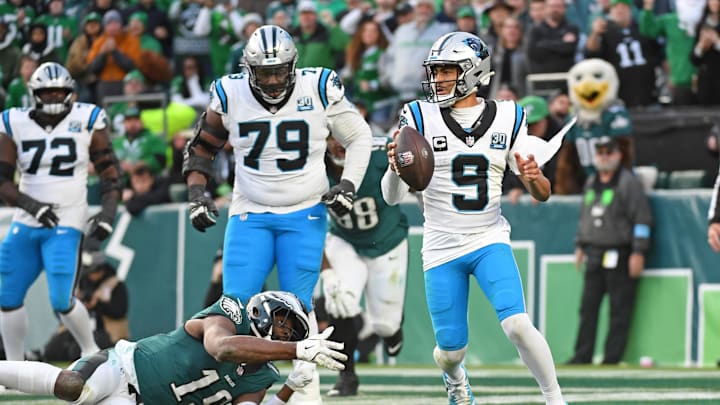 Dec 8, 2024; Philadelphia, Pennsylvania, USA;  during the fourth quarter at Lincoln Financial Field. Mandatory Credit: Eric Hartline-Imagn Images