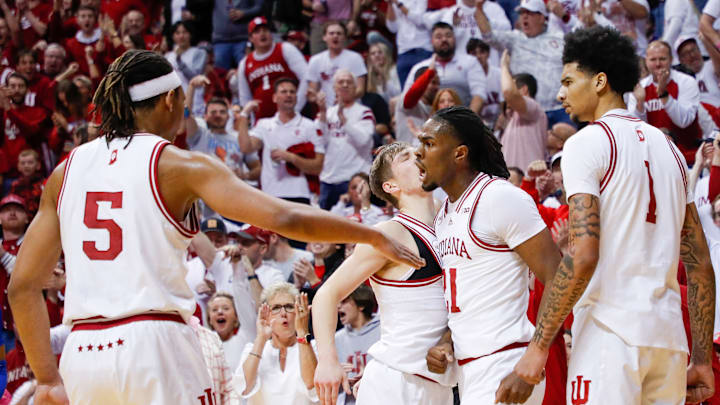 Malik Reneau, Gabe Cupps, Mackenzie Mgbako and Kel'el Ware, Indiana University Men's Basketball