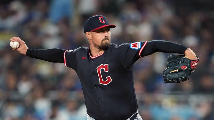 Mar 30, 2026; Los Angeles, California, USA; Cleveland Guardians pitcher Shawn Armstrong (43) pitches seventh inning against the Los Angeles Dodgers at Dodger Stadium. Mandatory Credit: Kirby Lee-Imagn Images Mar 30, 2026; Los Angeles, California, USA; Cleveland Guardians pitcher Shawn Armstrong (43) pitches seventh inning against the Los Angeles Dodgers at Dodger Stadium. Mandatory Credit: Kirby Lee-Imagn Images