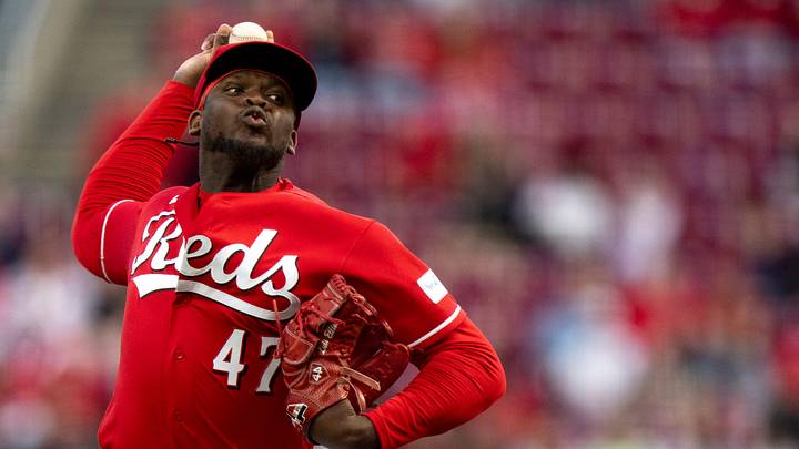 Cincinnati Reds pitcher Luis Mey (47) pitches in the fifth inning of the MLB baseball game between the Cincinnati Reds and the Colorado Rockies at Great American Ball Park in Cincinnati on Wednesday, April 29, 2026. Cincinnati Reds pitcher Luis Mey (47) pitches in the fifth inning of the MLB baseball game between the Cincinnati Reds and the Colorado Rockies at Great American Ball Park in Cincinnati on Wednesday, April 29, 2026.