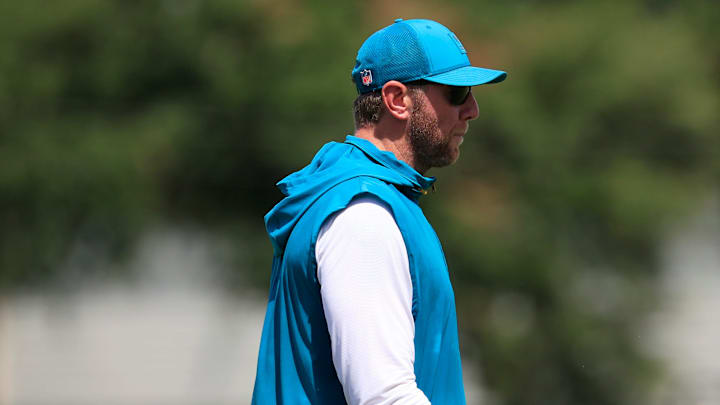 Jacksonville Jaguars head coach Liam Coen walks off the field after an NFL training camp session at the Miller Electric Center, Thursday, Aug. 14, 2025 in Jacksonville, Fla. Jacksonville Jaguars head coach Liam Coen walks off the field after an NFL training camp session at the Miller Electric Center, Thursday, Aug. 14, 2025 in Jacksonville, Fla.