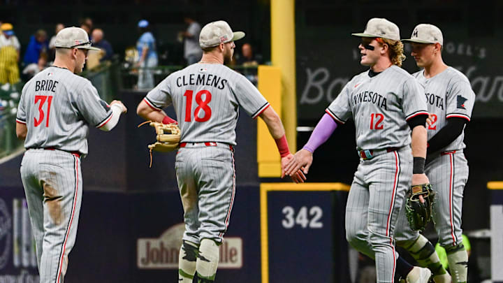 The Twins, winners of 13 straight, have also pitched 33 consecutive scoreless innings. 