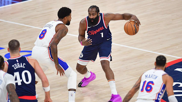James harden, Ivica Zubac, LA Clippers