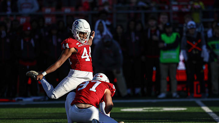 Rutgers Scarlet Knights place kicker Jai Patel. Credit: Vincent Carchietta-Imagn Images Rutgers Scarlet Knights place kicker Jai Patel. Credit: Vincent Carchietta-Imagn Images