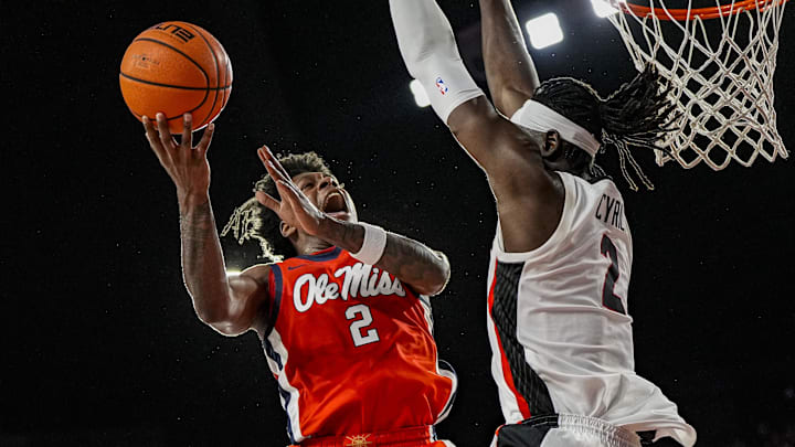 Georgia is favored against Ole Miss in SEC Tournament second round action.