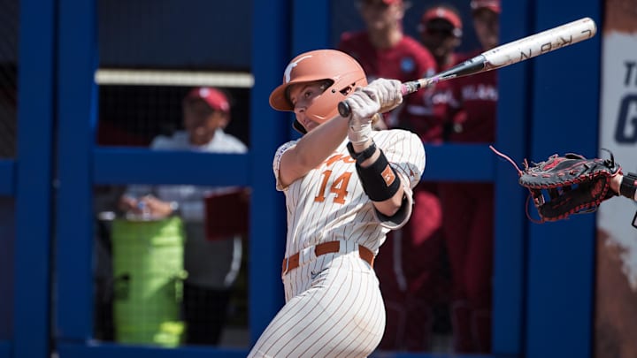 Texas catcher Reese Atwood exited Friday's game against Arizona early after taking a pitch to the face.