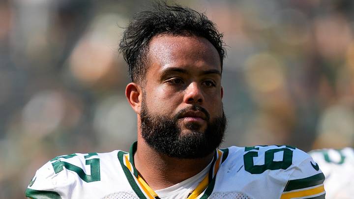 Green Bay Packers guard Donovan Jennings.