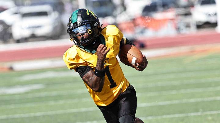 Taft quarterback Monsanna Torbert (1) runs the ball during the Senators' win over Withrow on Saturday, Sept. 27, 2025. Taft quarterback Monsanna Torbert (1) runs the ball during the Senators' win over Withrow on Saturday, Sept. 27, 2025.